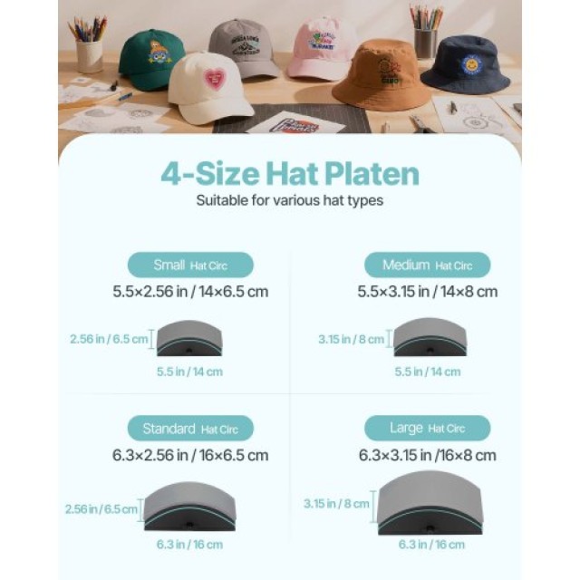 VEVOR Πρέσα Καπέλων με 4 Πλάκες για Θερμομεταφερόμενα Βινύλια - Πρά... VEVOR Πρέσα Καπέλων με 4 Πλάκες για Θερμομεταφερόμενα Βινύλια - Πρά...