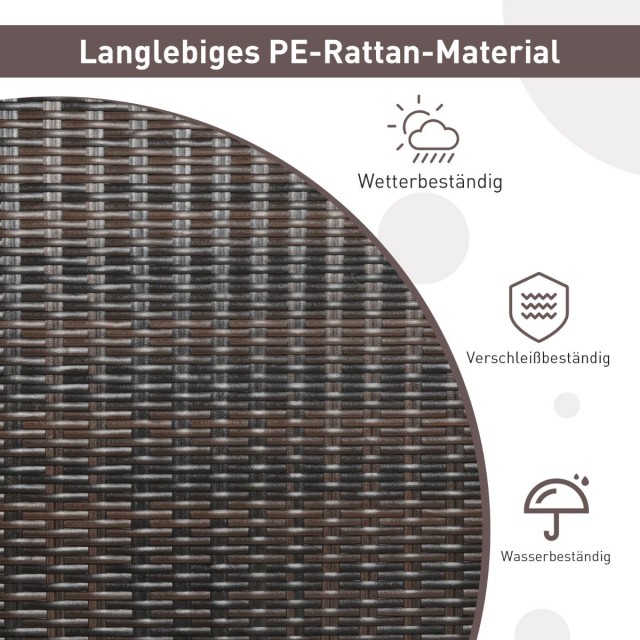 Costway  Διθέσια Κρεμαστή Κούνια από PE-Rattan με Ακακία και Αντοχή έως 360 kg HW69767