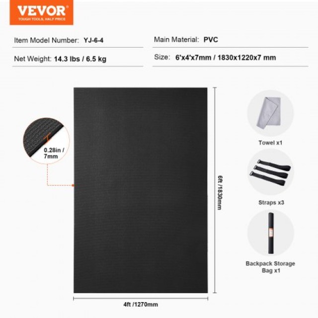 VEVOR Στρώμα Γυμναστικής Αντιολισθητικό (6x4ft)  DXYJD4YC6YC0WR5E5V0