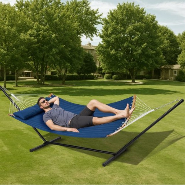 Διπλή Αιώρα VEVOR με Βάση και Μαξιλάρι, 480lb Χωρητικότητα  HFDCLSCSTXHX6BKWYV0