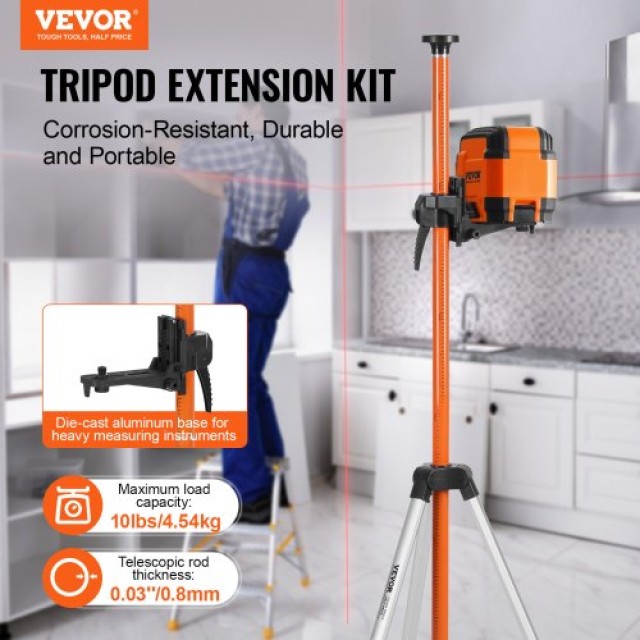 Τρίποδο VEVOR Laser Level με Ρυθμιζόμενο Ύψος 104-340 cm  QZSJJTJYZGS0NVYUIV0