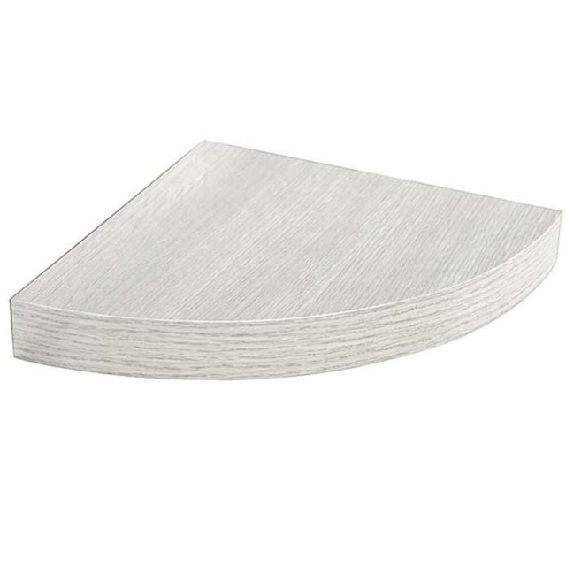 BAKAJI  Γωνιακό Ράφι Τοίχου από Ξύλο MDF Λευκό 24x4cm  02835184