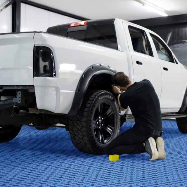 VEVOR  Πλακάκια Γκαράζ Διασυνδεόμενα 12x12, Σετ 25, Αντιολισθητικά, Μπλε CKDDLSJ251212C791V0
