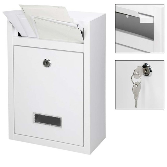 BAKAJI  Ταχυδρομικό Κουτί Τοίχου από Ατσάλι Γραμματοκιβώτιο Εξωτερι...