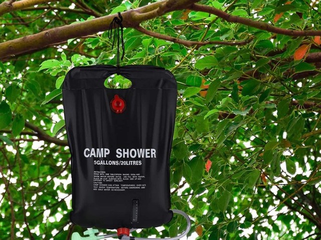 Ηλιακό Ντους Camping 20L 40 x 60 cm Μαύρο 5907451320846 Verk Group