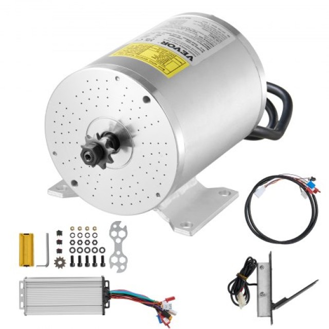 VEVOR Σετ Ηλεκτρικού Κινητήρα Χωρίς Ψήκτρες 1800W 48V 4500rpm & Ελεγκτής Ταχύτητας ZLWSDJTJ18009JWVIV9