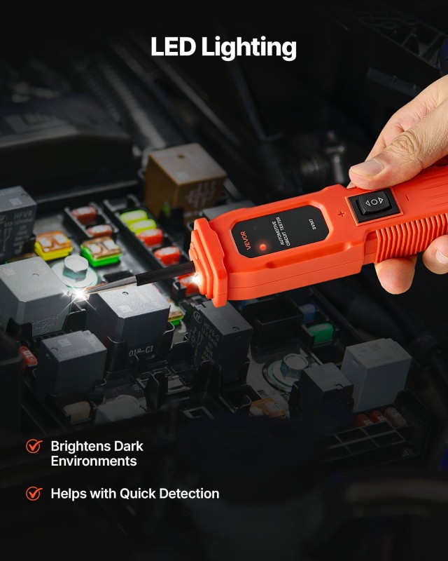 VEVOR Δοκιμαστής Κυκλωμάτων Αυτοκινήτου, 6 - 36 DCV με Φωτισμό, Πορ...