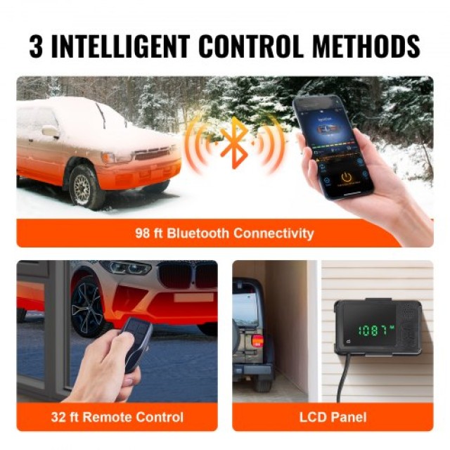 VEVOR Θερμαντήρας Diesel 12V 2KW Bluetooth για Αυτοκίνητο/Λεωφορείο/RV Εσωτερικού Χώρου  ZCJRQFT12V2KWF2BYV9