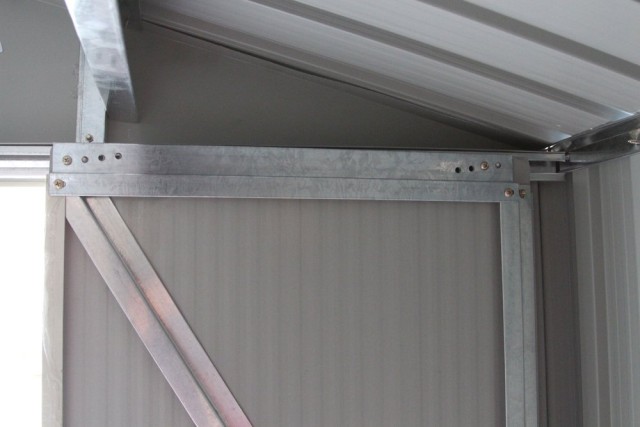 Costway Μεταλλικό Σπιτάκι Κήπου 213x127x185 cm με Ανθεκτική Κατασκε...