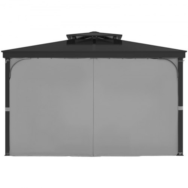 VEVOR Γκρι Αδιάβροχες Κουρτίνες Κιόσκι 10 x 10 x 6.7 SMLTCL10FT10N4...