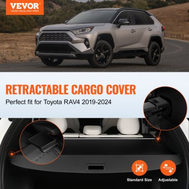 VEVOR Αναδιπλούμενο Κάλυμμα Αποσκευών για Toyota RAV4 2019-2024  YCKSSSHCGYCKFMAAUV0