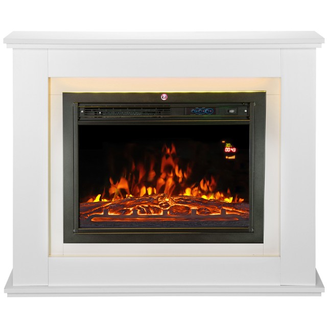 Ηλεκτρικό Τζάκι /  Θερμαντήρας 2000 W 100 x 27.5 x 82.5cm Λευκό 02840166 BAKAJI