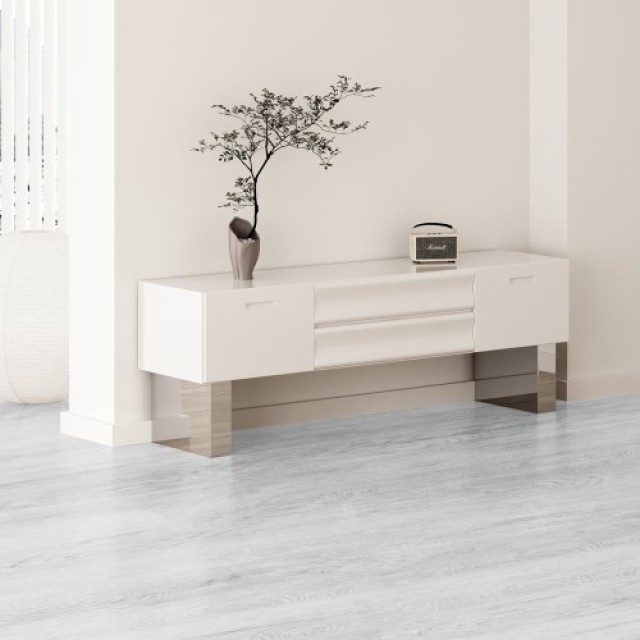 Πλακάκια Βινυλίου VEVOR 1220x185mm, 10τμχ, 5.5mm, Ανοιχτό Γκρι Ξύλο  LSYXJDD55MMQB569MV0