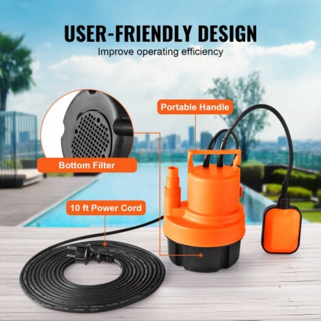 Υποβρύχια Αντλία VEVOR 320W 1585 GPH  QSSZBSL043HPS5JCBV2
