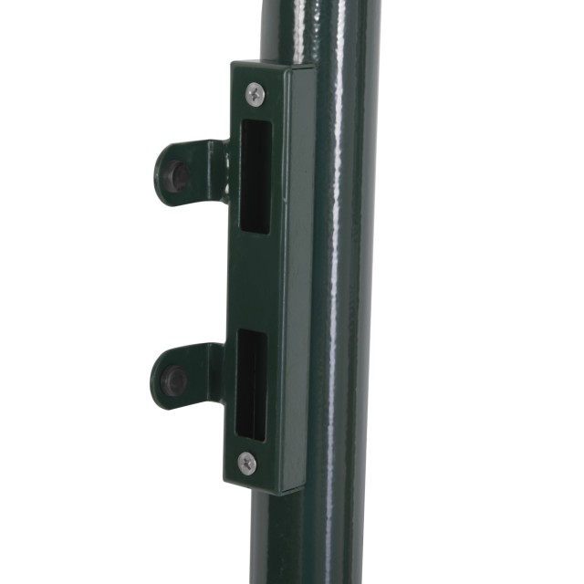 HOMCOM Steel Garden Gate with Lock and 3 Keys, 97x150cm, Green B70-056