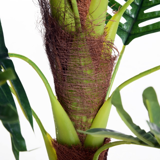 Outsunny Artificial Palm Cycas Plant High 123cm για εσωτερικούς και...
