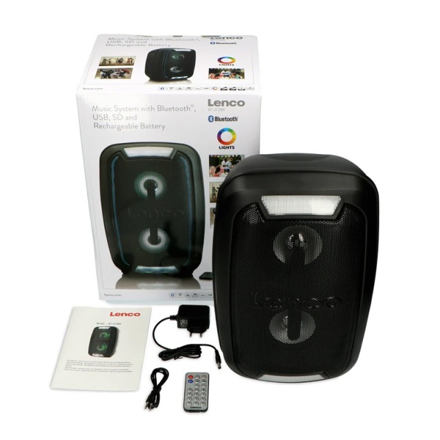 Φορητό Ηχείο Bluetooth USB / SD 20 W Lenco BT-272BK
