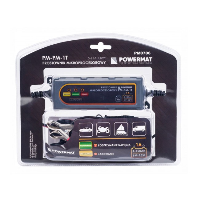 Φορτιστής Μπαταρίας Αυτοκινήτου 6/12 V 1 A POWERMAT PM-PM-1T