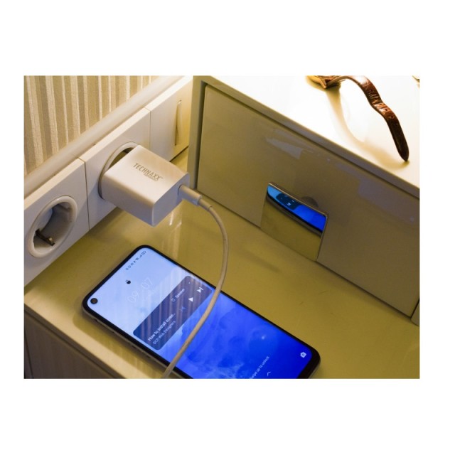 Φορτιστής Πρίζας Γρήγορης Φόρτισης USB TYPE-C 20 W Technaxx TX-196