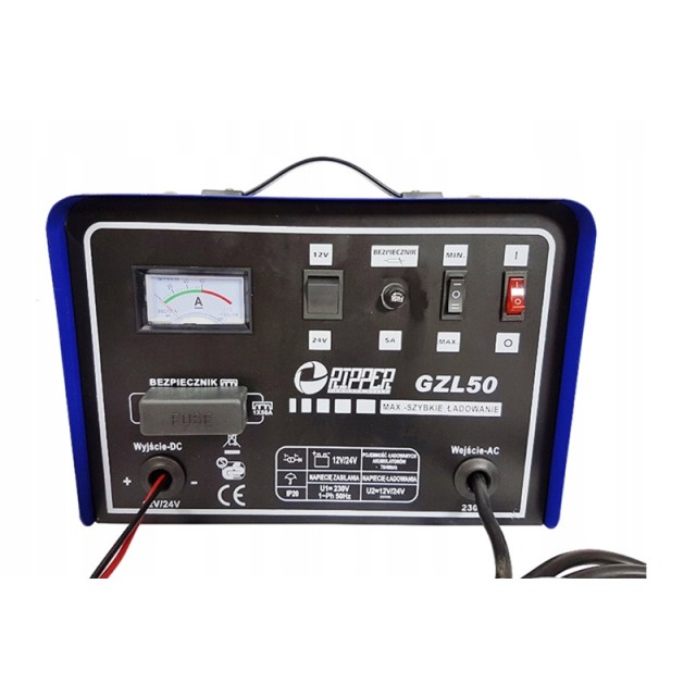 Φορτιστής Μπαταρίας Αυτοκινήτου 30A 12 / 24 V RIPPER M82507R