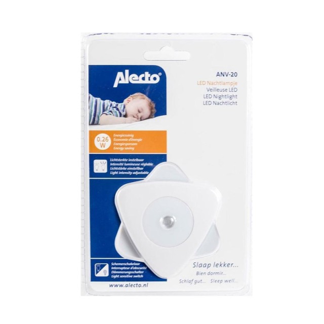 Φωτάκι Νυκτός με LED Φωτισμό και Αισθητήρα Alecto ANV-20