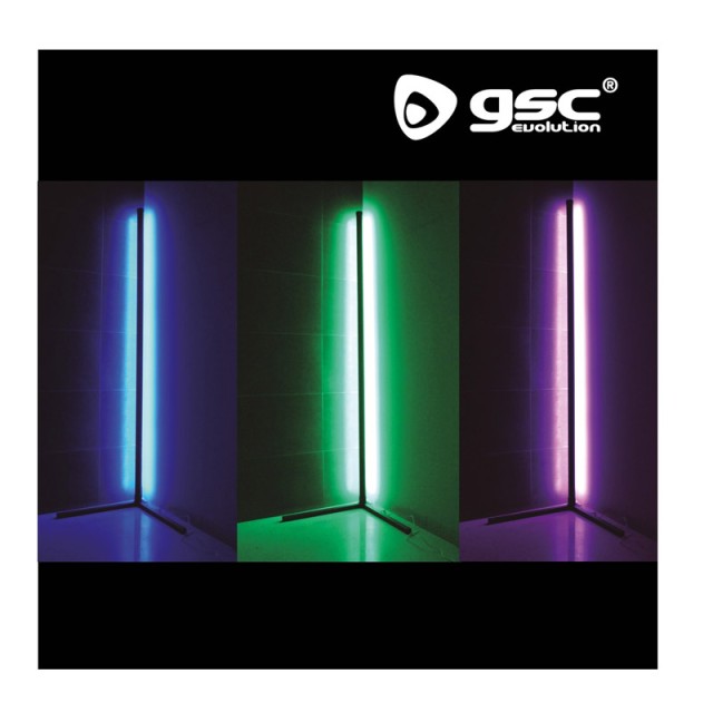 Φωτιστικό Δαπέδου με RGB LED Φωτισμό 6500K Τηλεχειριστήριο και Αισθητήρα Ρυθμικού Ήχου 18W GSC 204405001