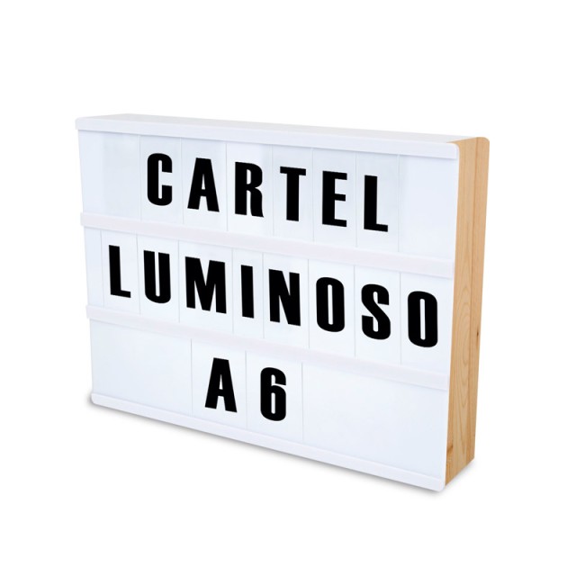 Φωτιζόμενος LED Πίνακας Lightbox A6 με 60 Γράμματα και Σύμβολα GEM ...