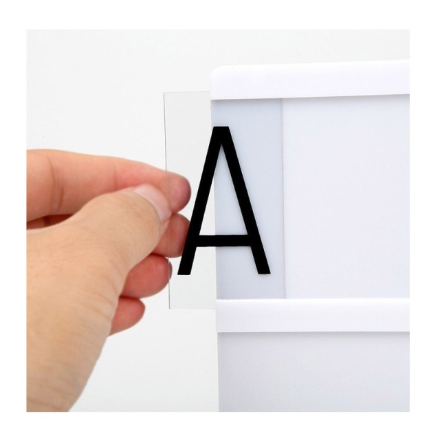 Φωτιζόμενος LED Πίνακας Lightbox A6 με 60 Γράμματα και Σύμβολα GEM ...
