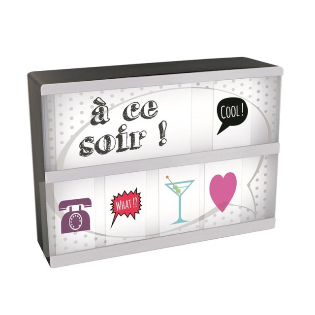 Φωτιζόμενος Πίνακας Lightbox A5 με 86 Γράμματα και Σύμβολα Home Deco Factory LA9729
