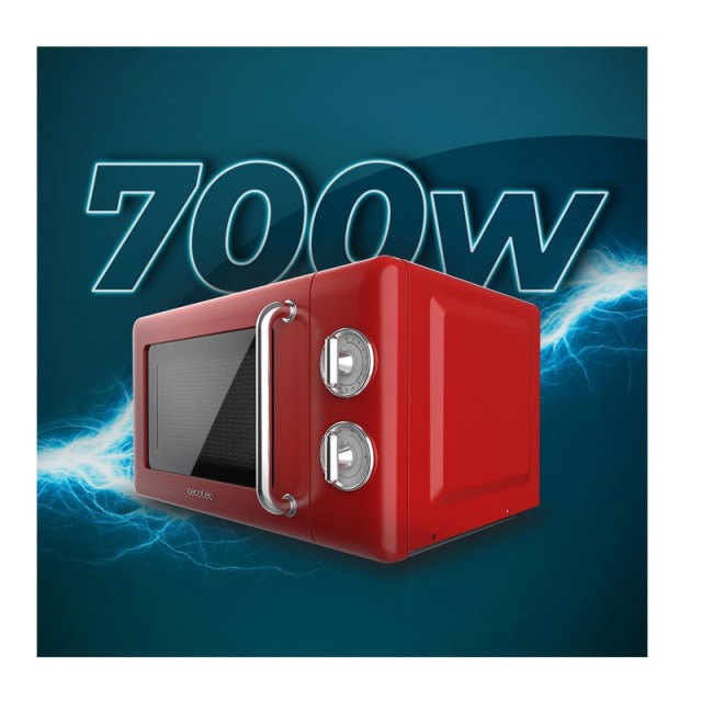 Φούρνος Μικροκυμάτων 20 Lt 700 W Cecotec ProClean 3010 Retro Red CE...