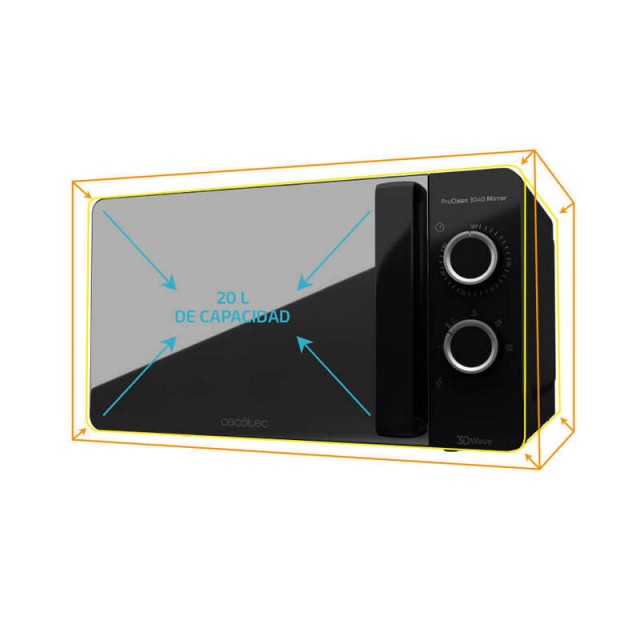 Φούρνος Μικροκυμάτων 20 Lt 700 W Cecotec ProClean 3040 Mirror CEC-0...