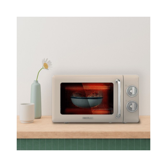 Φούρνος Μικροκυμάτων με Γκριλ 20 Lt 700 W Cecotec ProClean 3110 Retro Beige CEC-01709