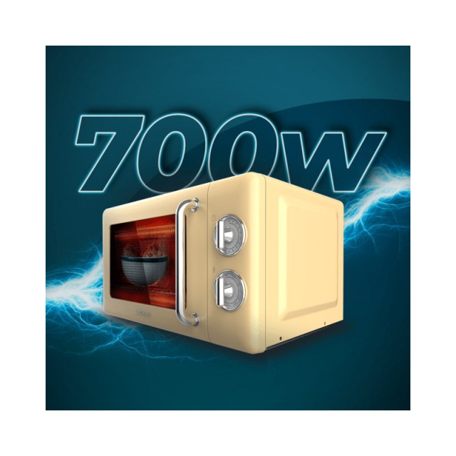 Φούρνος Μικροκυμάτων με Γκριλ 20 Lt 700 W Cecotec ProClean 3110 Retro Yellow CEC-01708