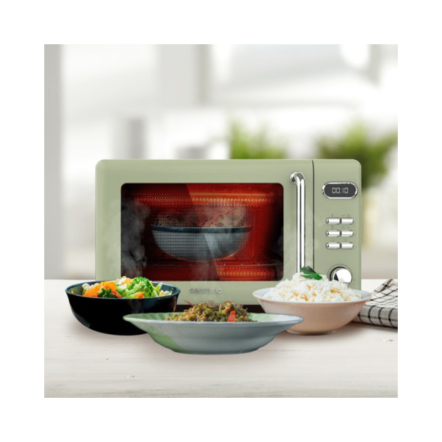 Φούρνος Μικροκυμάτων με Γκριλ 20 Lt 700 W Cecotec ProClean 5110 Retro Green CEC-01712