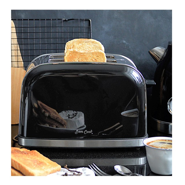 Φρυγανιέρα 2 Θέσεων 950 W Χρώματος Μαύρο SAM COOK PSC-60/B