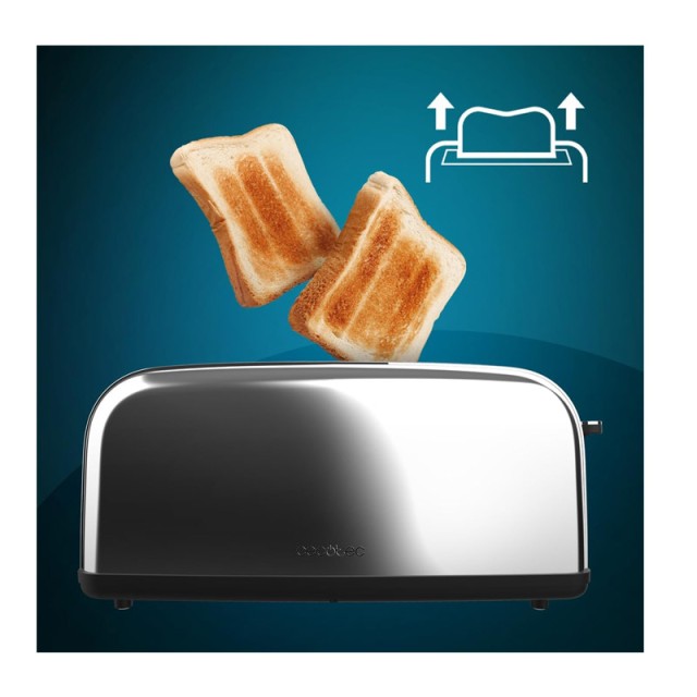 Φρυγανιέρα 850 W Cecotec Toastin time 850 Inox Long Lite CEC-04839