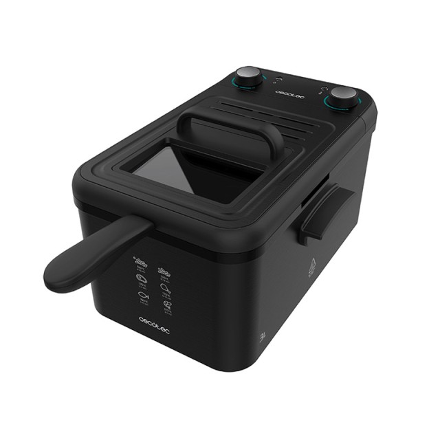 Φριτέζα με Φίλτρο Καθαρισμού Λαδιού Cecotec CleanFry Infinity 3000 3 Lt Χρώματος Μαύρο CEC-03072