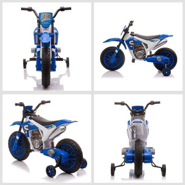 HOMCOM Electric Cross Bike για παιδιά από 3-5 ετών - Μπλε 370-165V90BU
