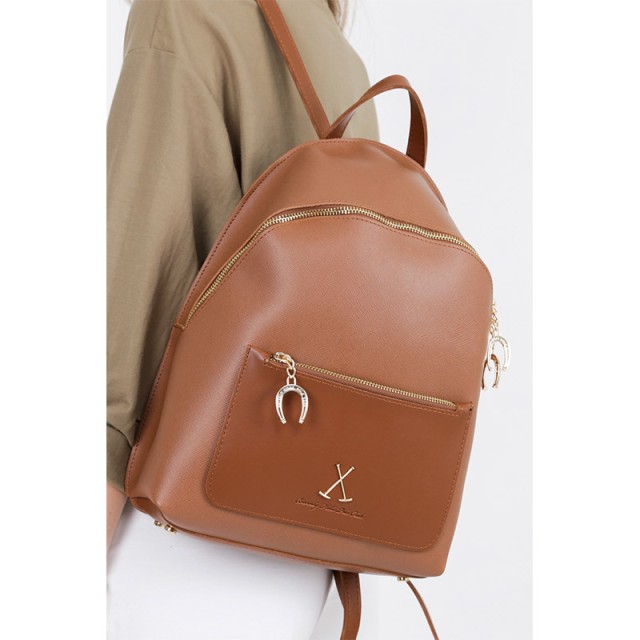 Γυναικεία Τσάντα Πλάτης Χρώματος Καφέ Beverly Hills Polo Club 707 657BHP0616