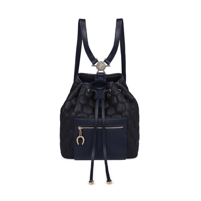 Γυναικεία Τσάντα Πλάτης Χρώματος Μαύρο - Navy Beverly Hills 711 657...