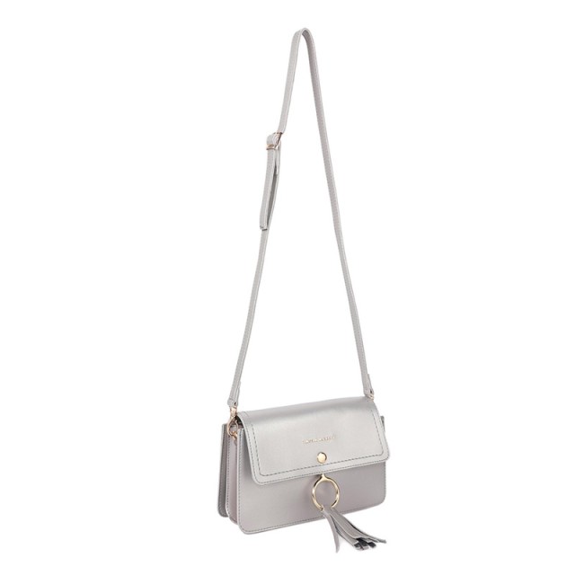 Γυναικεία Τσάντα Ώμου Χρώματος Ασημί Laura Ashley Monza v2 651LAS1719