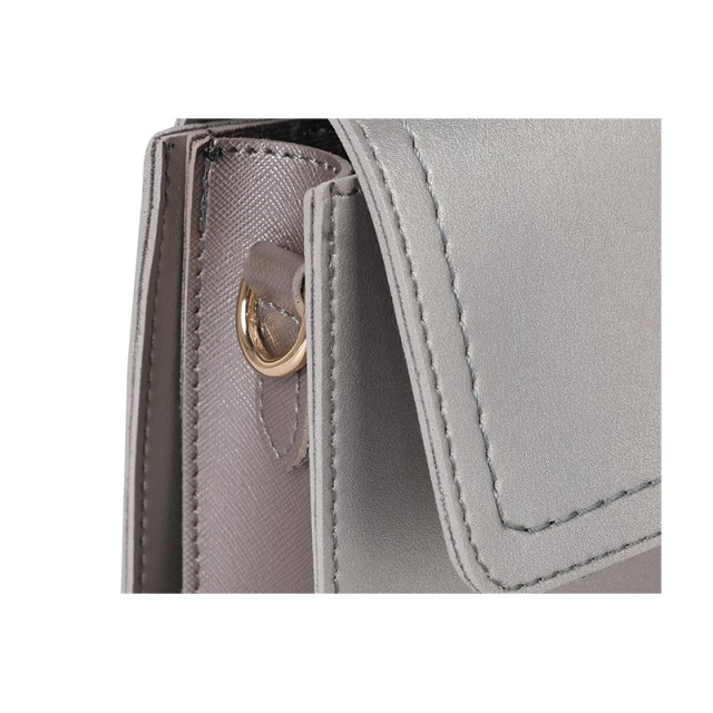 Γυναικεία Τσάντα Ώμου Χρώματος Ασημί Laura Ashley Monza v2 651LAS1719