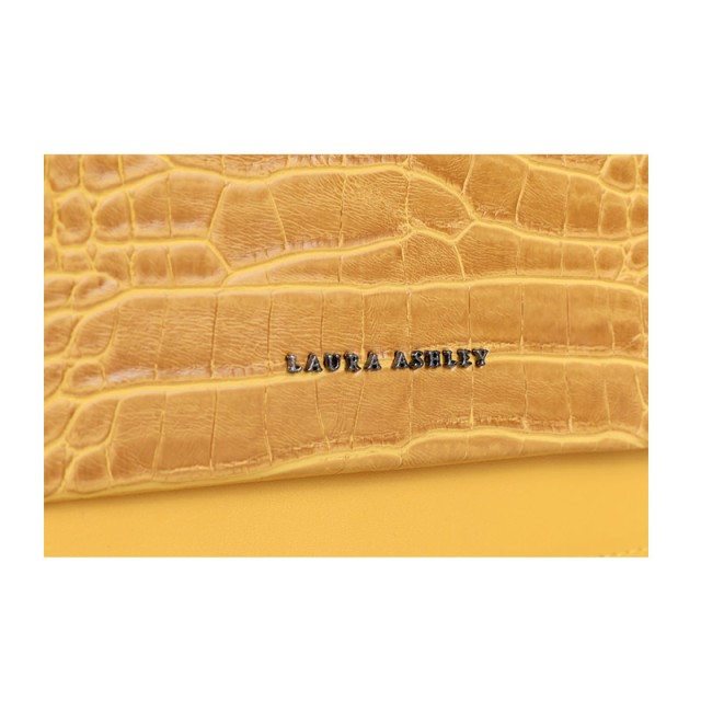 Γυναικεία Τσάντα Ώμου Χρώματος Κίτρινο Laura Ashley Dudley - Croco 651LAS1759