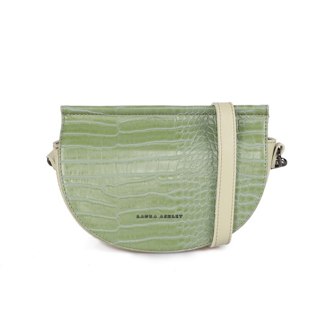 Γυναικεία Τσάντα Ώμου Χρώματος Πράσινο Laura Ashley Tarlton - Croco...