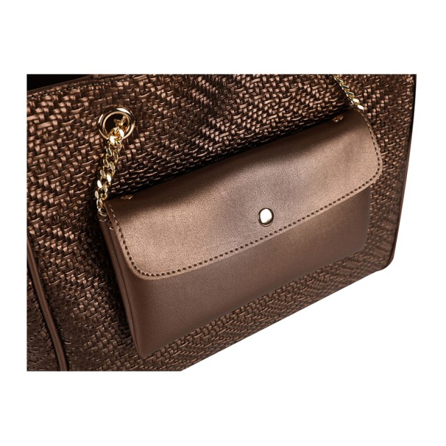 Γυναικεία Τσάντα Χειρός Χρώματος Copper Laura Ashley Relief 651LAS1724