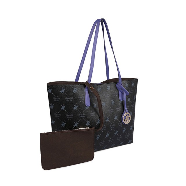 Γυναικεία Τσάντα Χειρός Χρώματος Μαύρο Beverly Hills Polo Club 790 ...