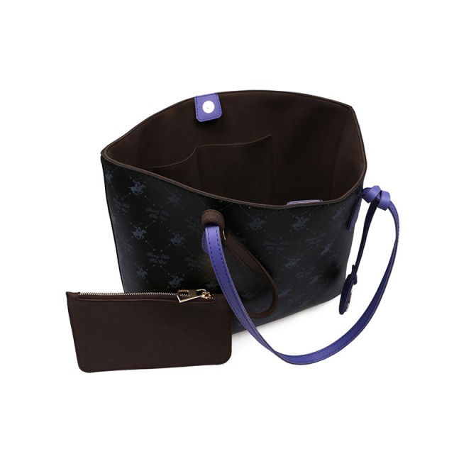 Γυναικεία Τσάντα Χειρός Χρώματος Μαύρο Beverly Hills Polo Club 790 ...