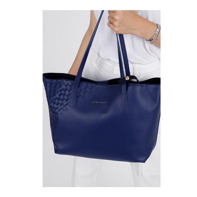 Γυναικεία Τσάντα Χειρός Χρώματος Μπλε Laura Ashley Albion 651LAS1690