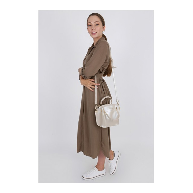Γυναικεία Τσάντα Χειρός Χρώματος Χρυσό Laura Ashley Mardell 651LAS1651