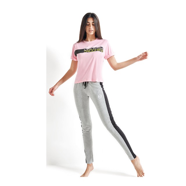 Γυναικεία Καλοκαιρινή Πυτζάμα Sergio Tacchini Χρώματος Ροζ PG34225-...